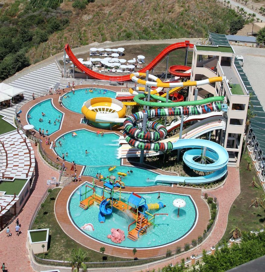 Gold City 1+1 Villa In Free Aquapark Alanya Exterior foto